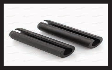 Spring Dowel Pins – Slotted Spring Pins for Light Duty Alignment – Spring Steel, Phosphate Finish, Metric DIN 1481, 1.5-12mm Diameter, Shear Type for Easy Insertion and Vibration Resistance